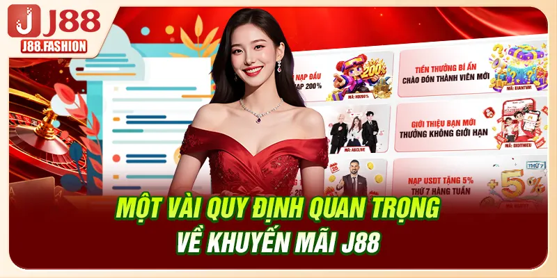 Một vài quy định quan trọng về khuyến mãi J88